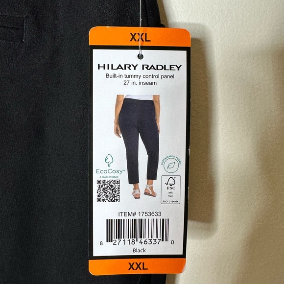 Hilary Radley Ladies' Size XXL Pull-On Visit > Ankle Pant, - Picture 4 of 7